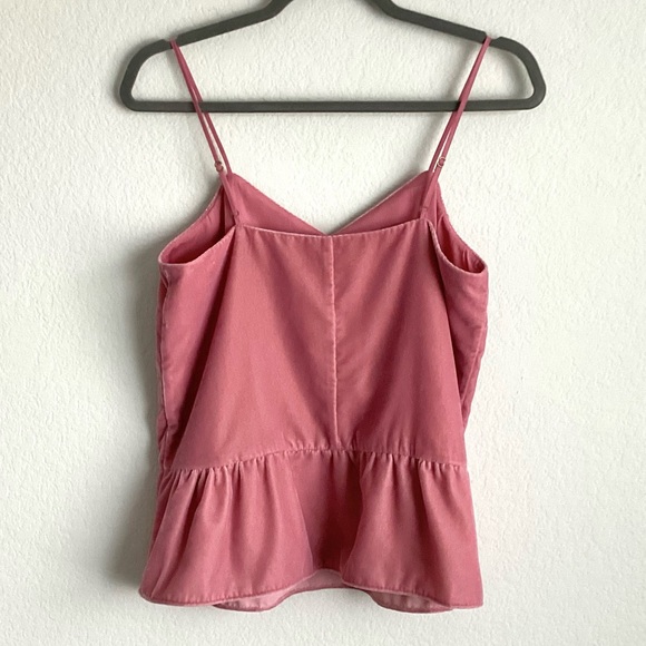 \J. Crew\ Velvet Peplum Top in Pink - Picture 7 of 12